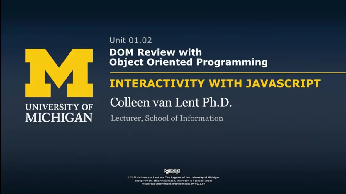 1.02a DOM Review with Object Oriented Programming.