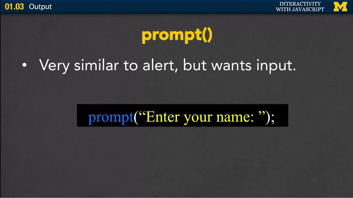 prompt() example.