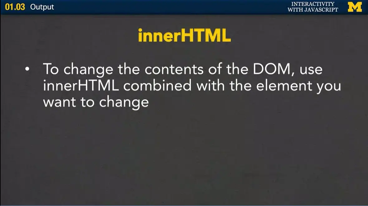 innerHTML