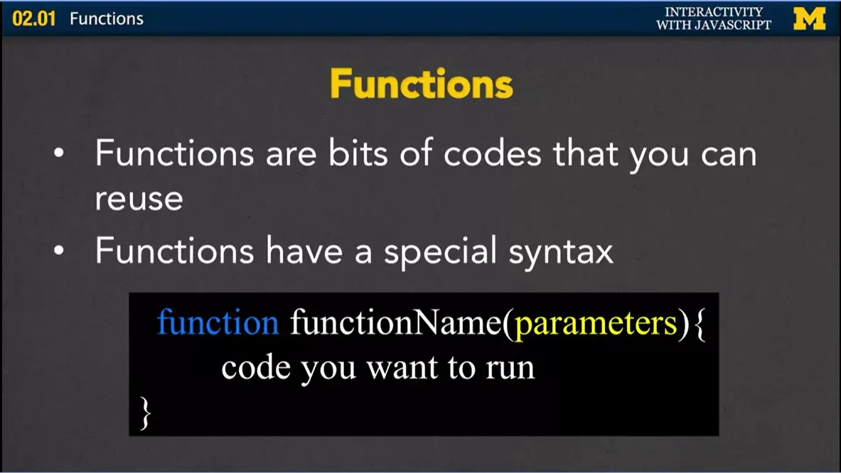 Functions