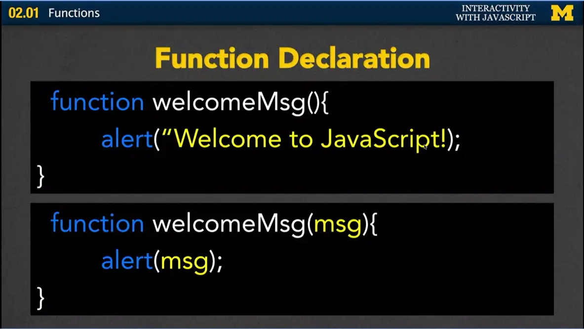 Function Declaration, #2.