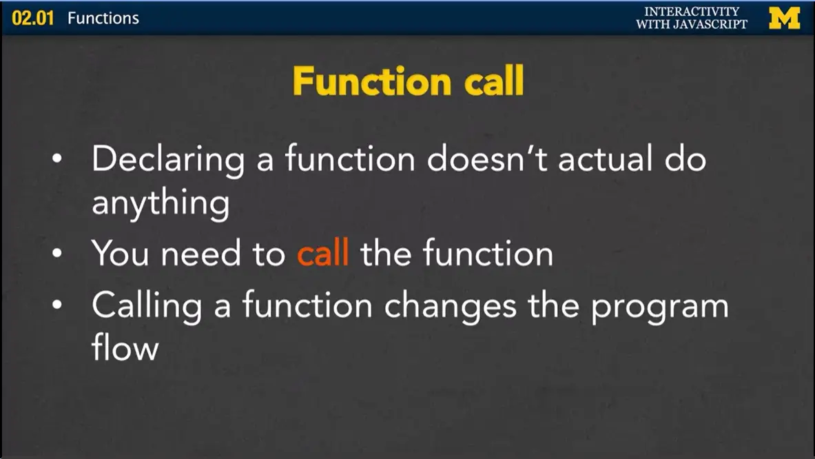 Function call.