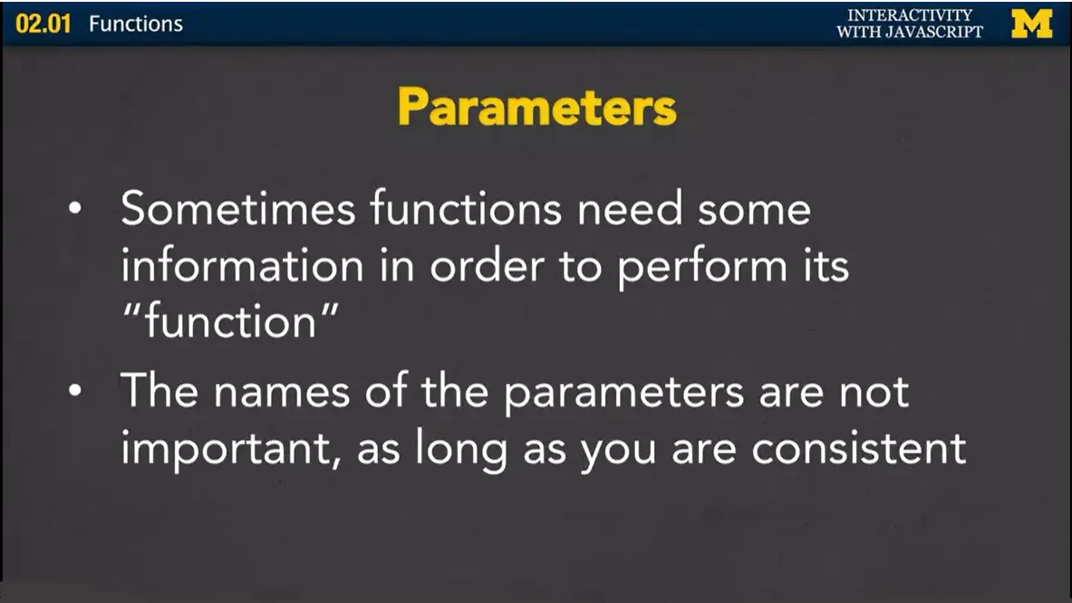 Parameters