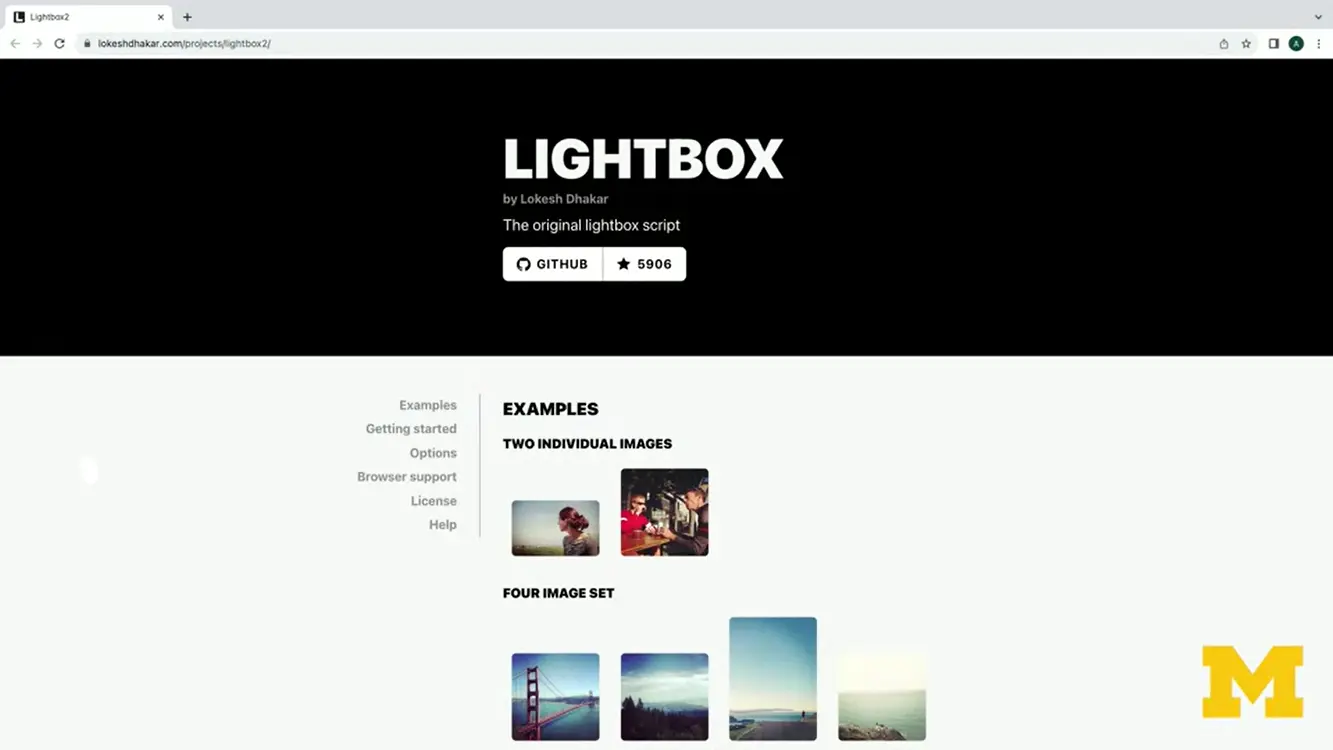 Implementing a LightBox.